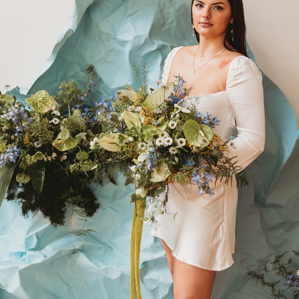 White Satin Dress